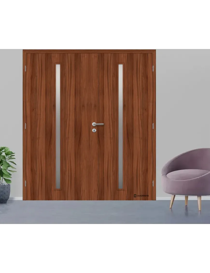 Dvojkrídlové laminátové dvere DOORNITE SLIM - CPL Orech