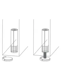 Magnetická zarážka dverí (skrytá) Model 1