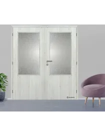 Dvojkrídlové laminátové dvere DOORNITE - SKLO 2/3